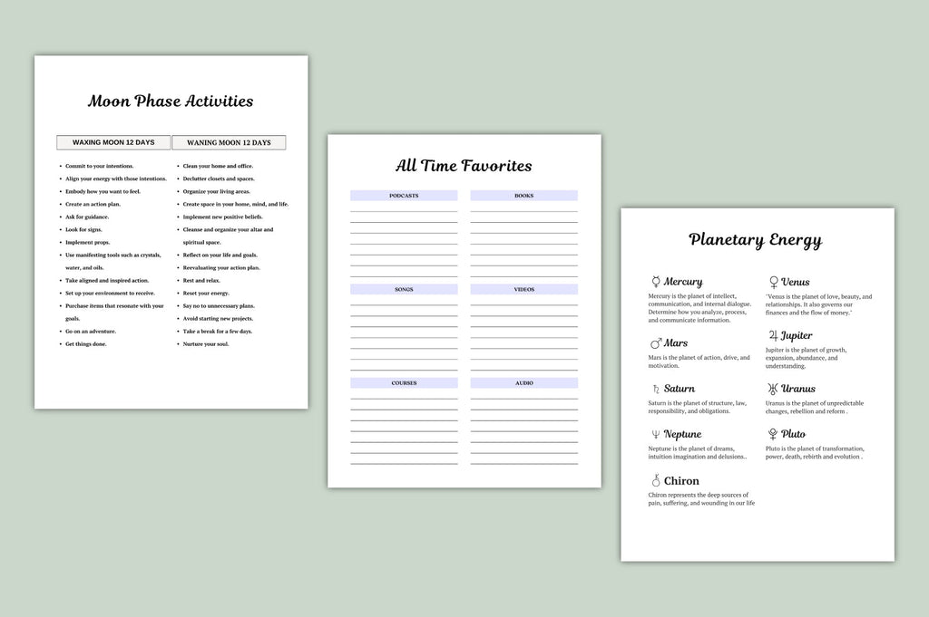 Lunar Energy Ritual Planner