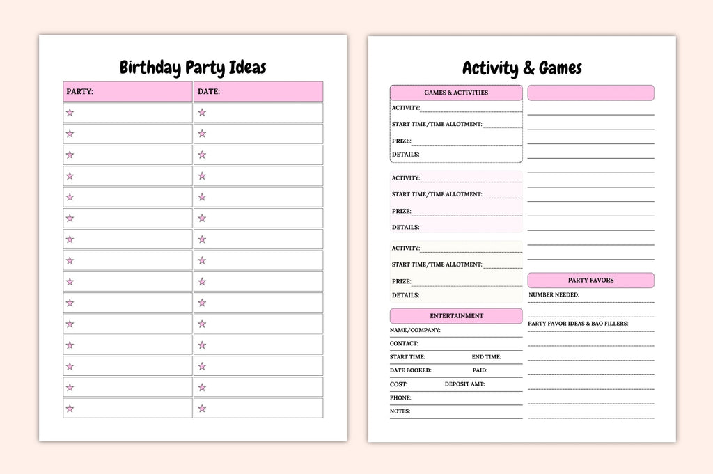 All-In-One Birthday Party Planner