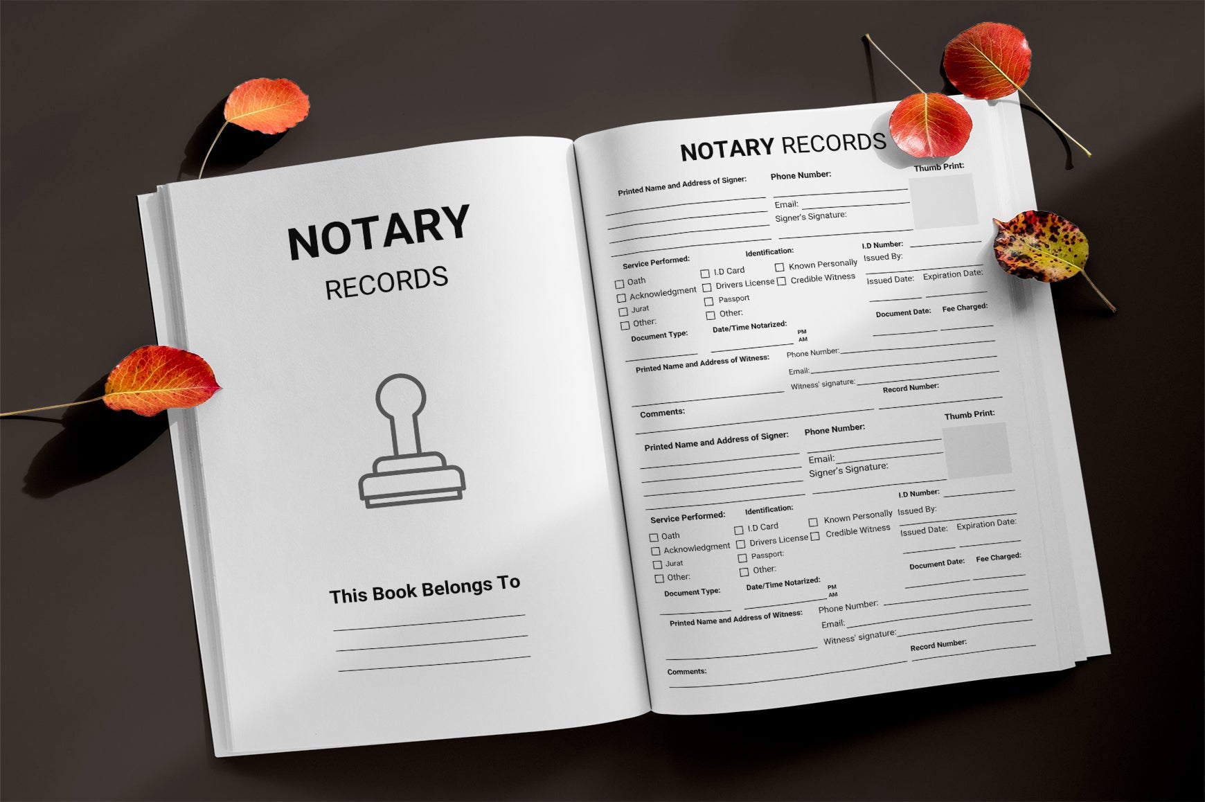 Notary Records Planner