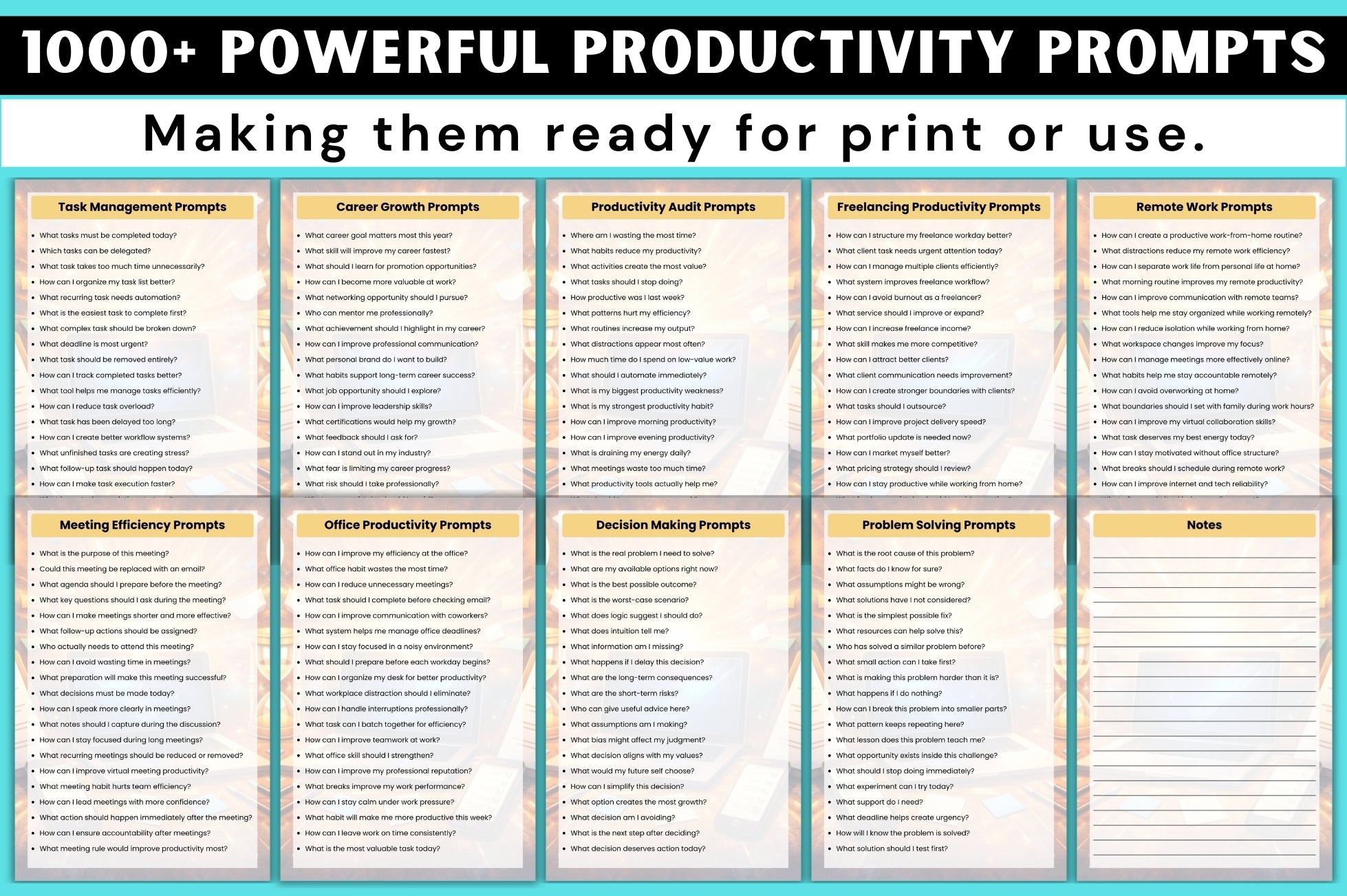 Powerful Productivity Prompts
