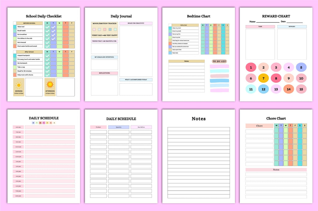 Kids Calendar Planner