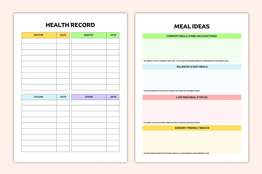 Mindful Routine Planner for Autism daily routine and mindfulness worksheets