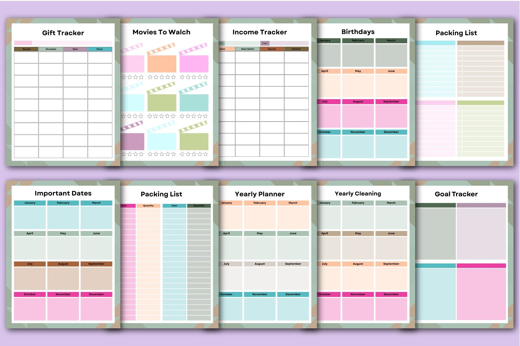 Home Management Binder Planner