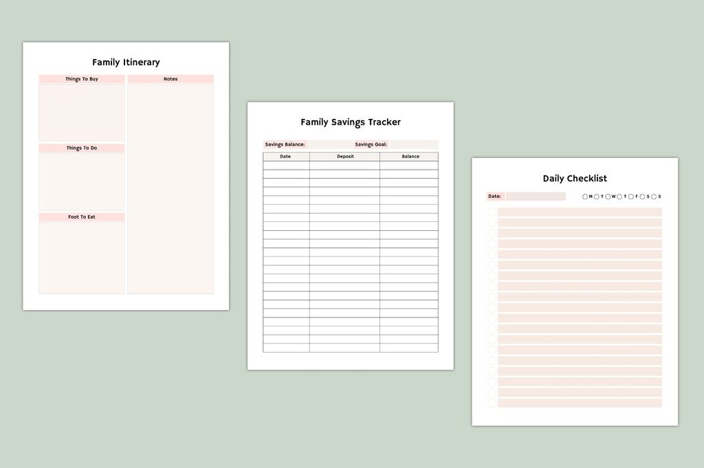 Happy Family Scheduling Planner