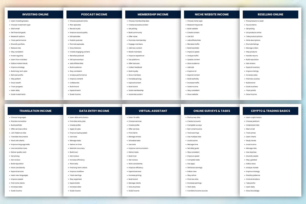 For Online Income Prompts