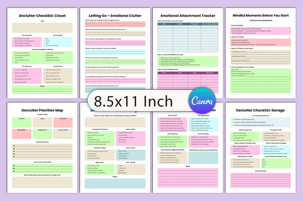 Declutter Workbook Guide