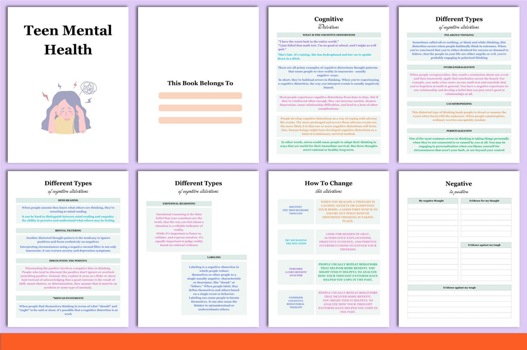 Teen Mental Health Planner
