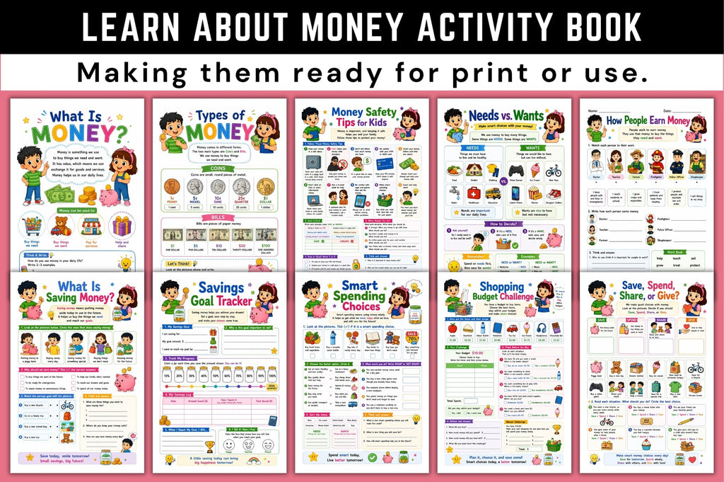Learn About Money Activity Book