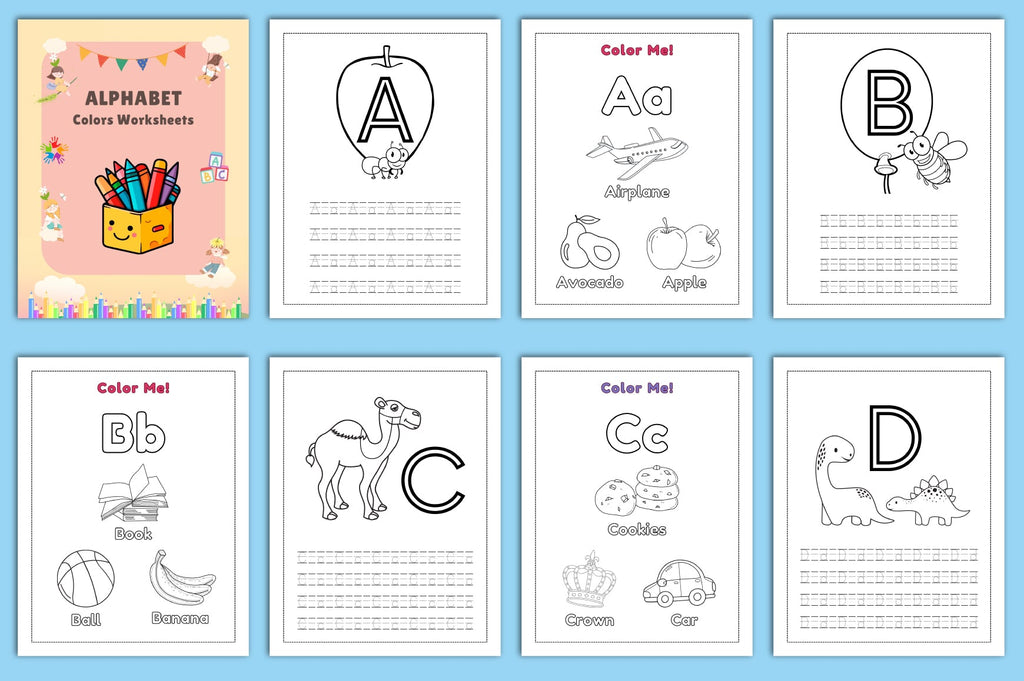 Alphabet to Colors Worksheets Guide