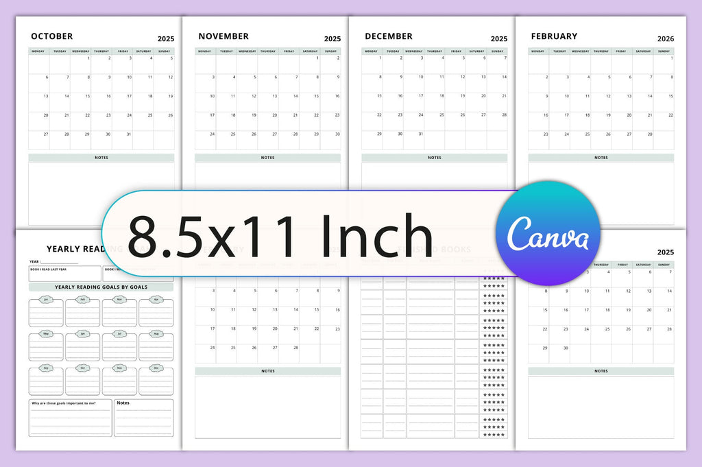 Editable Reading Planner