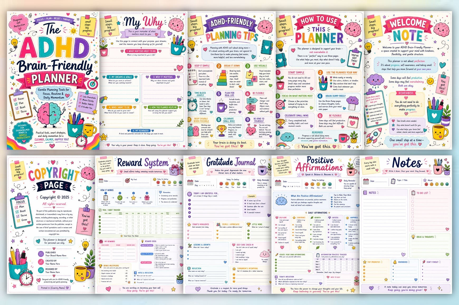 The Adhd Brain Friendly Planner