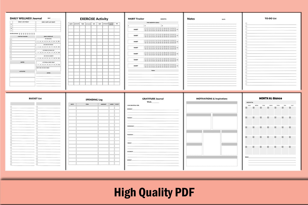 Healthy Living Planner