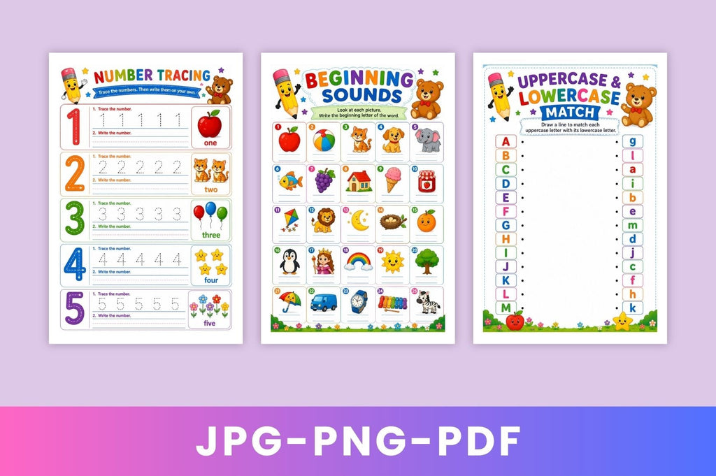 Preschool Learning Workbook