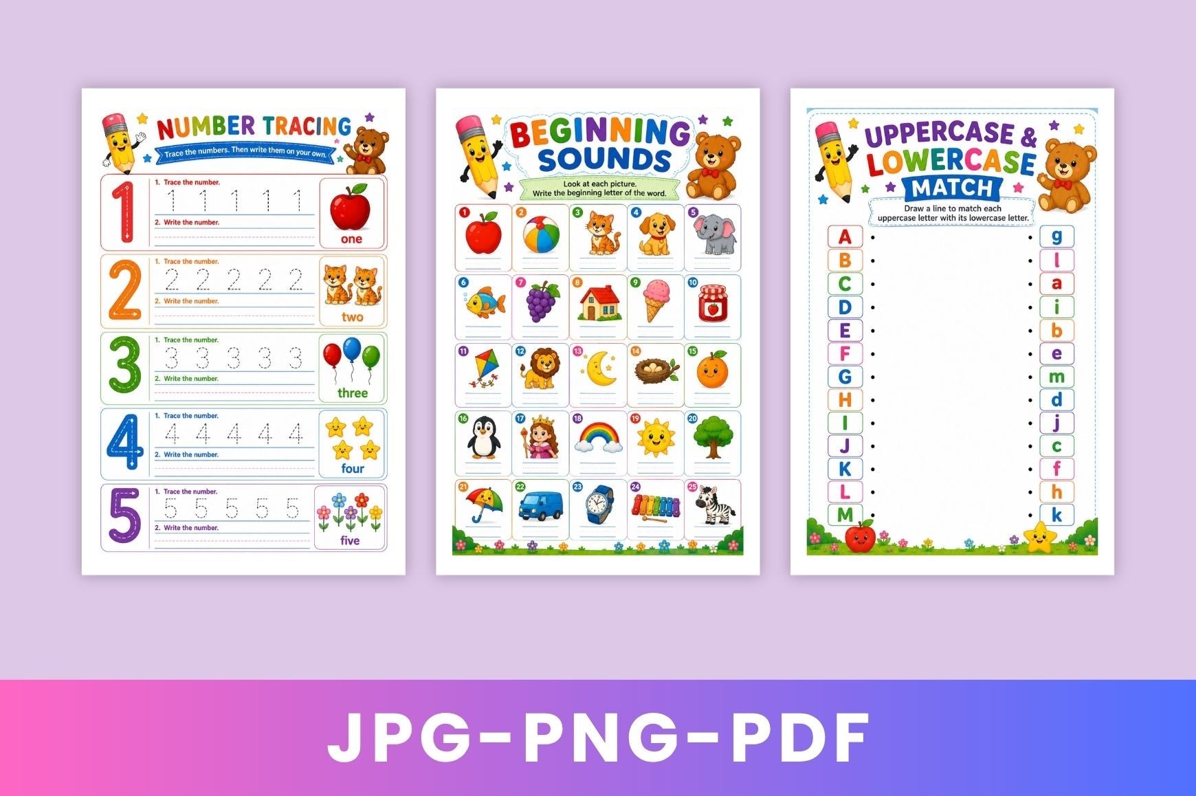 Preschool Learning Workbook