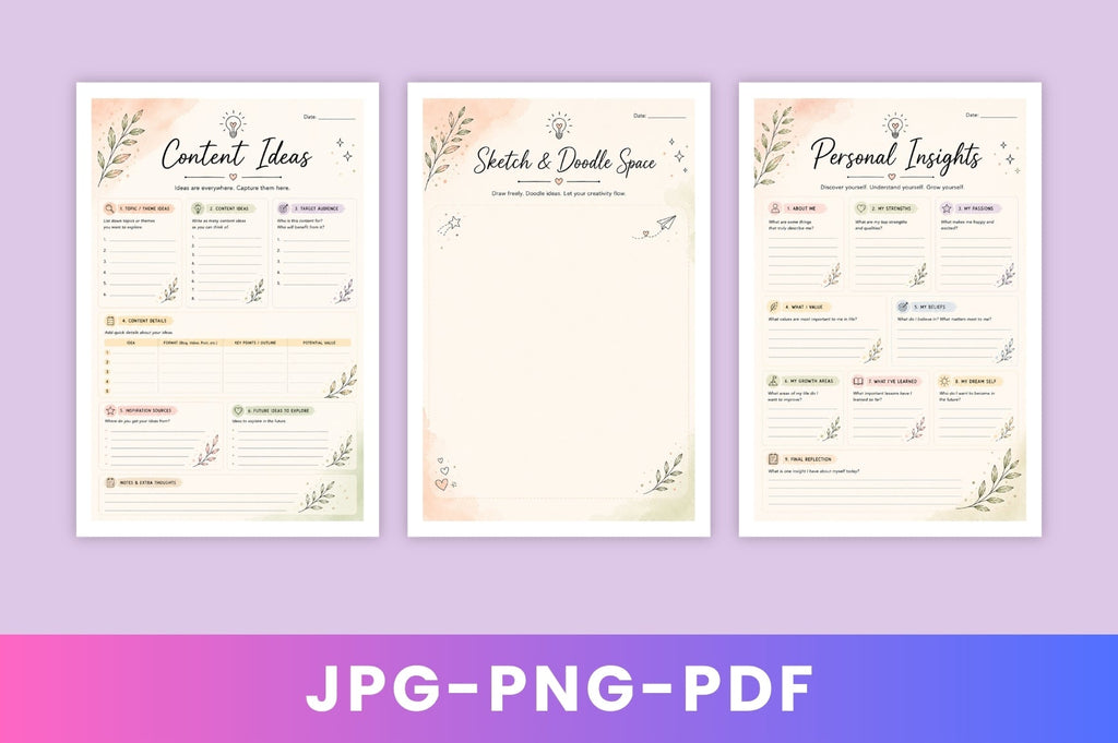 Creative Thoughts Ideas Journal