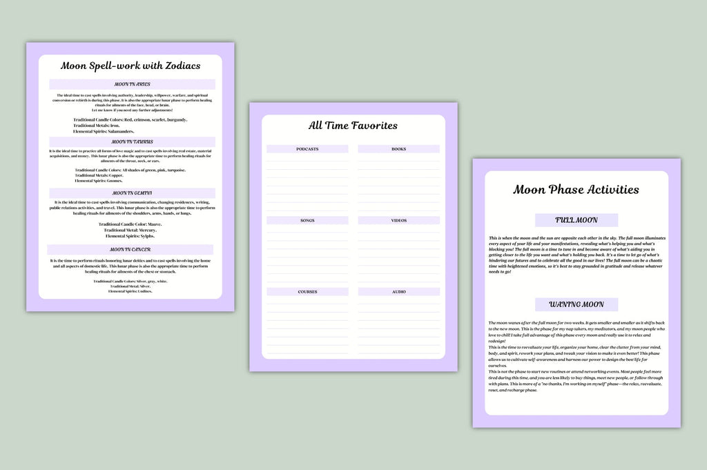 Lunar Magic Ritual Journal