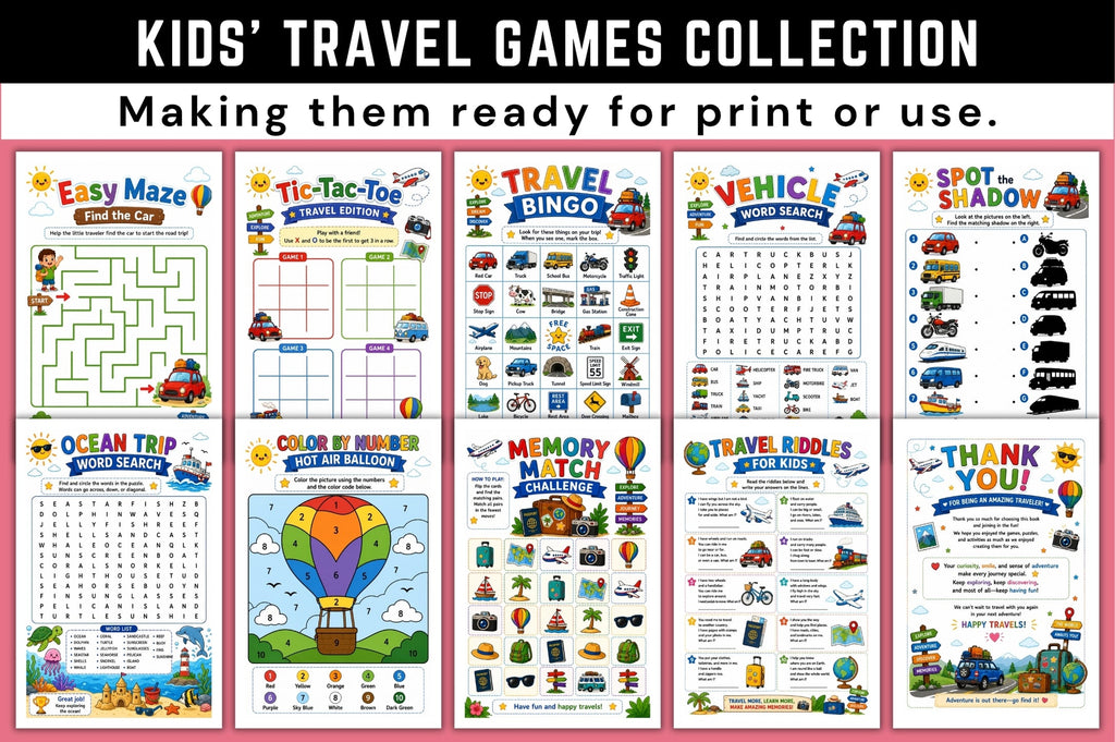 Kids Travel Games