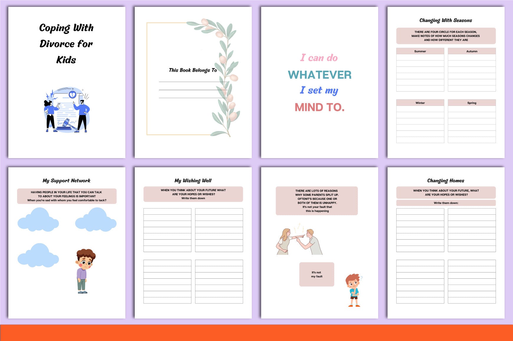 Coping With Divorce for Kids Workbook