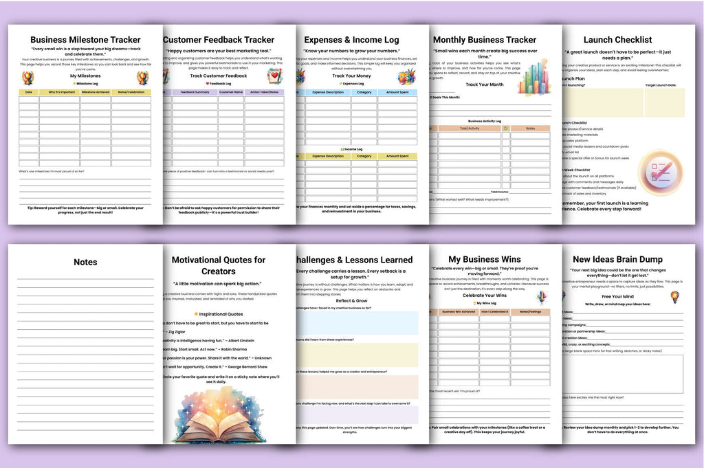 Creative Business Guidebook Planner