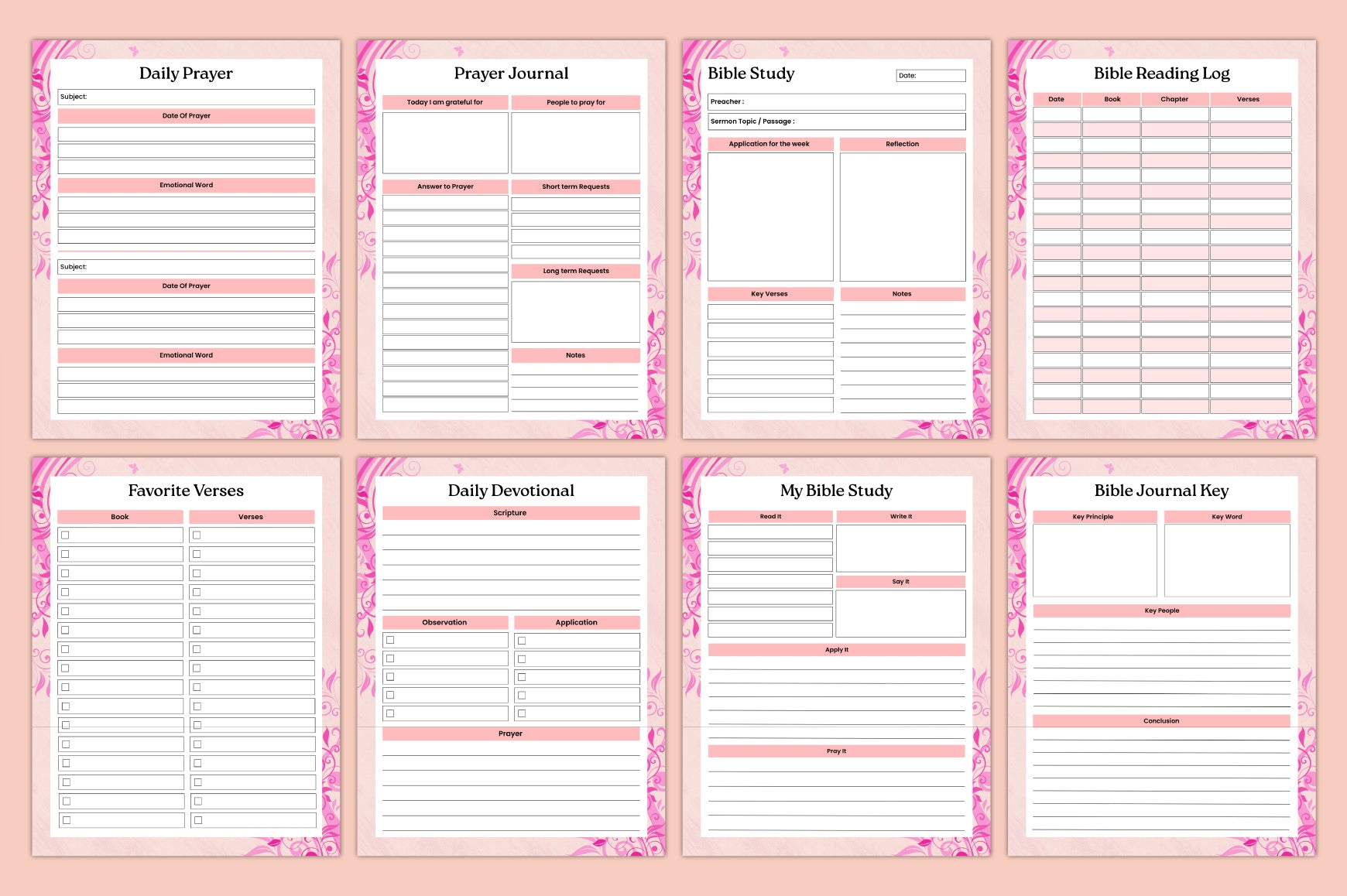 Bible Prayer Journal