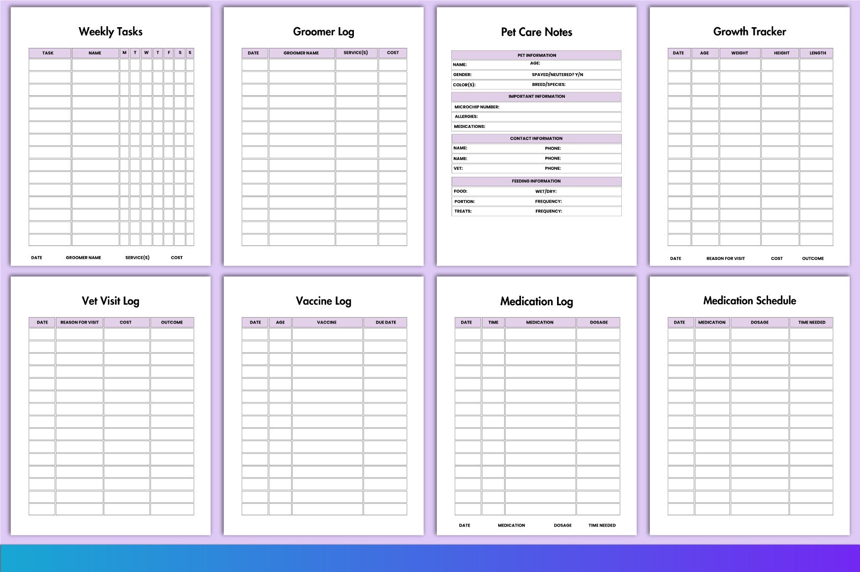 Pet Care Planner