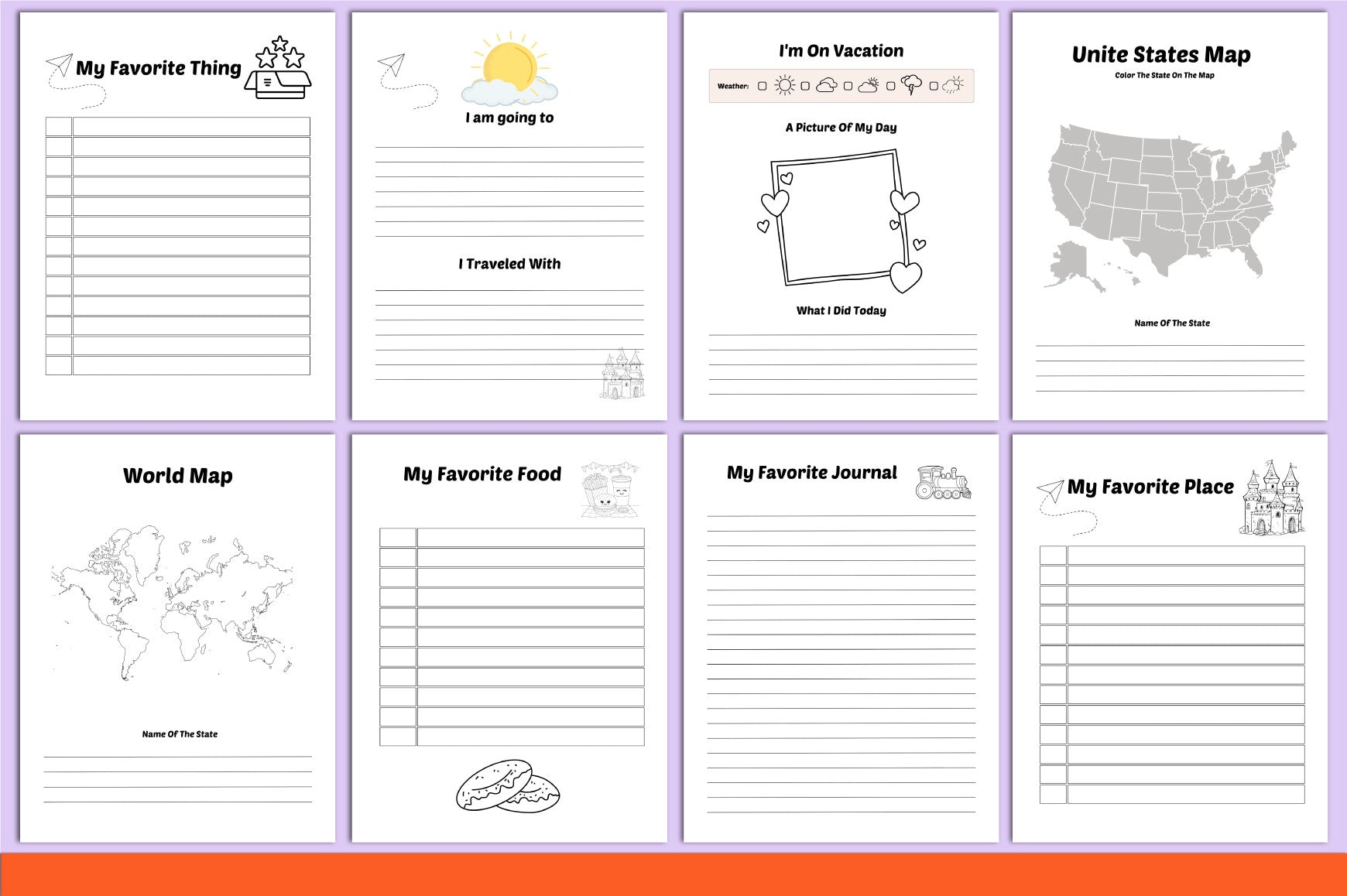 Travel Journal for Kids