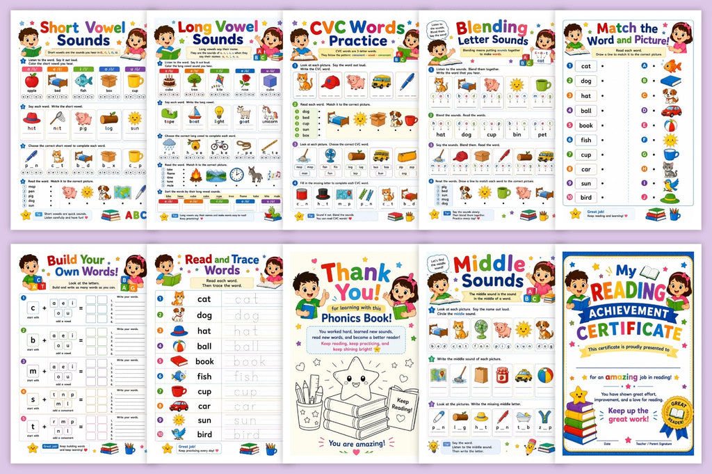 Learn To Read With Phonics Workbook