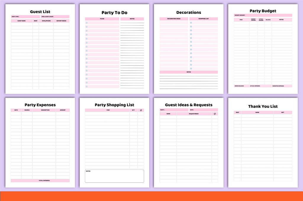 Birthday Party Planner