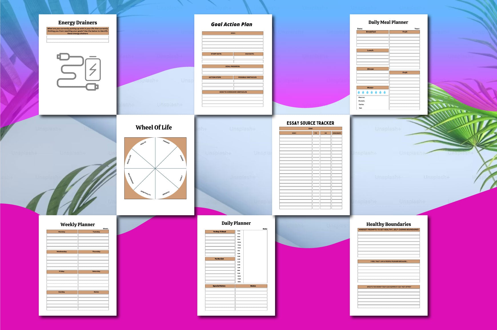 Life Self Help Planner