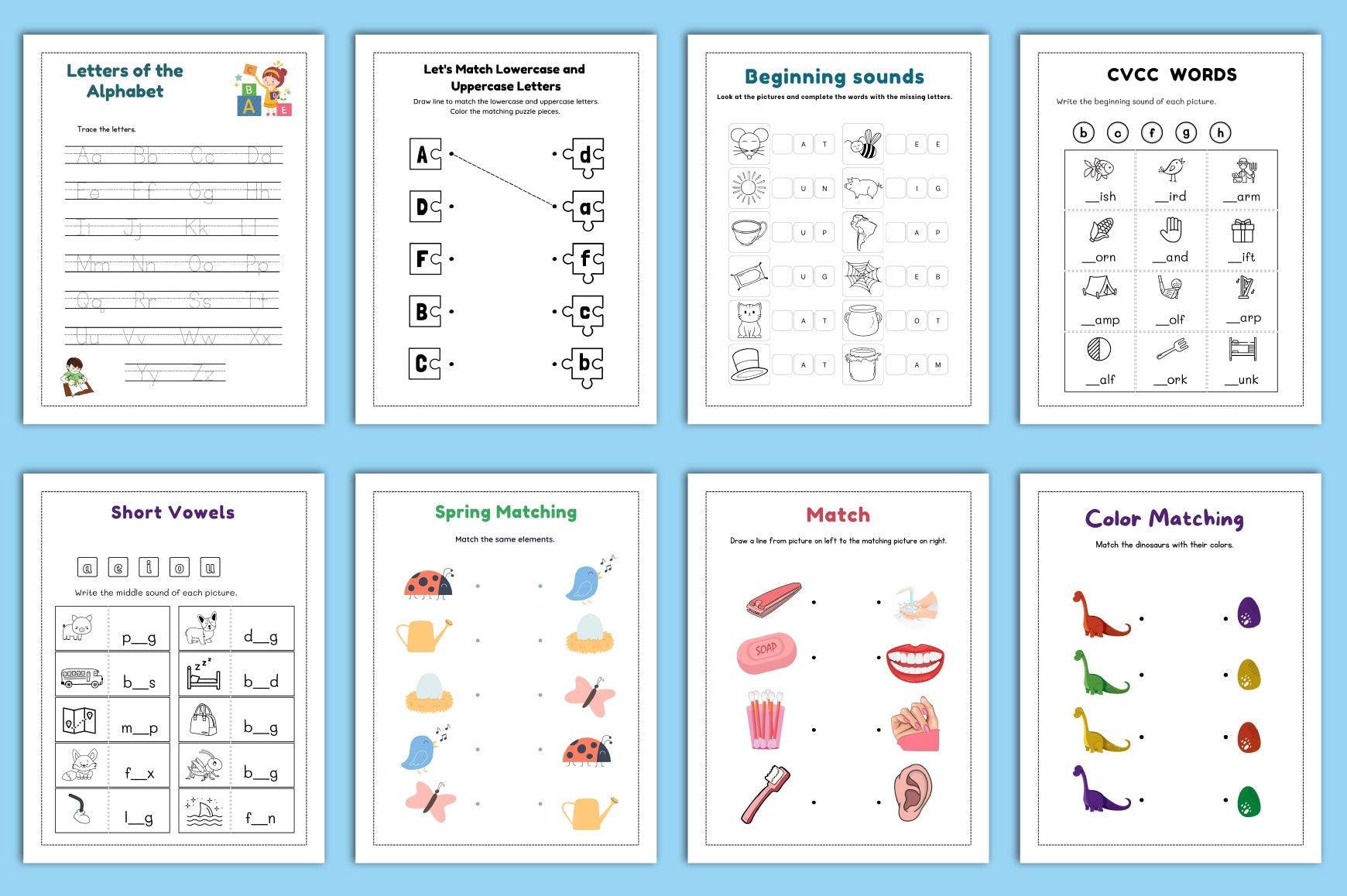 Alphabet to Colors Worksheets Guide