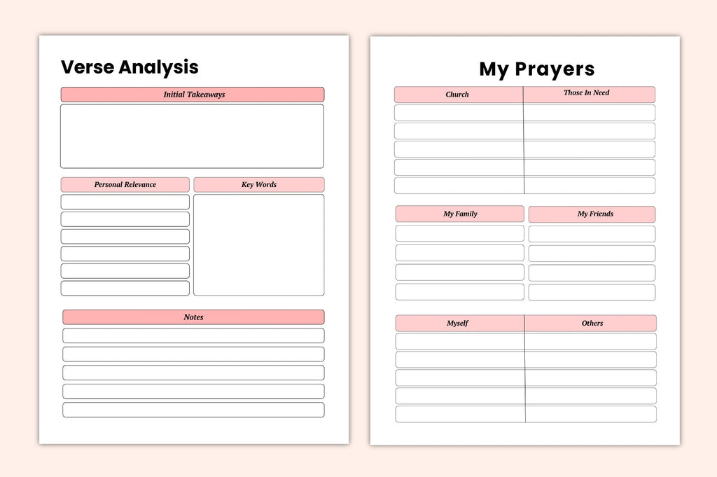 Bible Study Reflection Journal