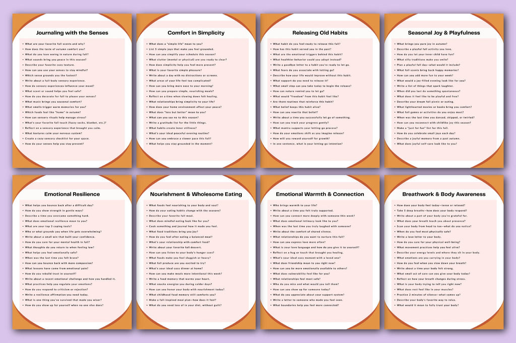Fall Self-Care Mindfulness Journal