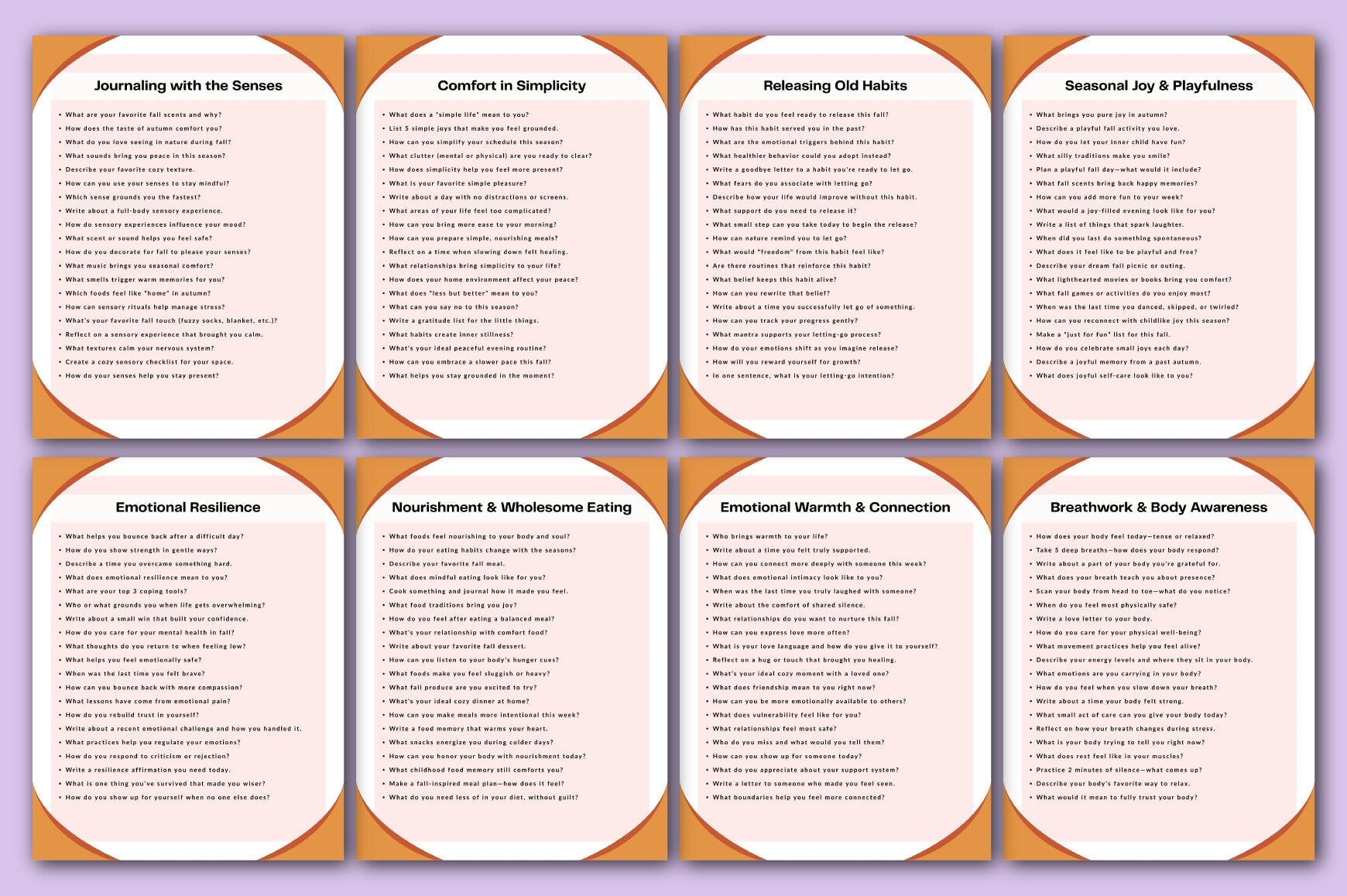 Fall Self-Care Mindfulness Journal