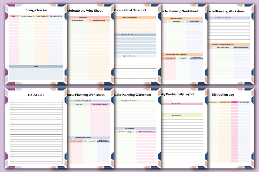 Productivity Playbook Planner