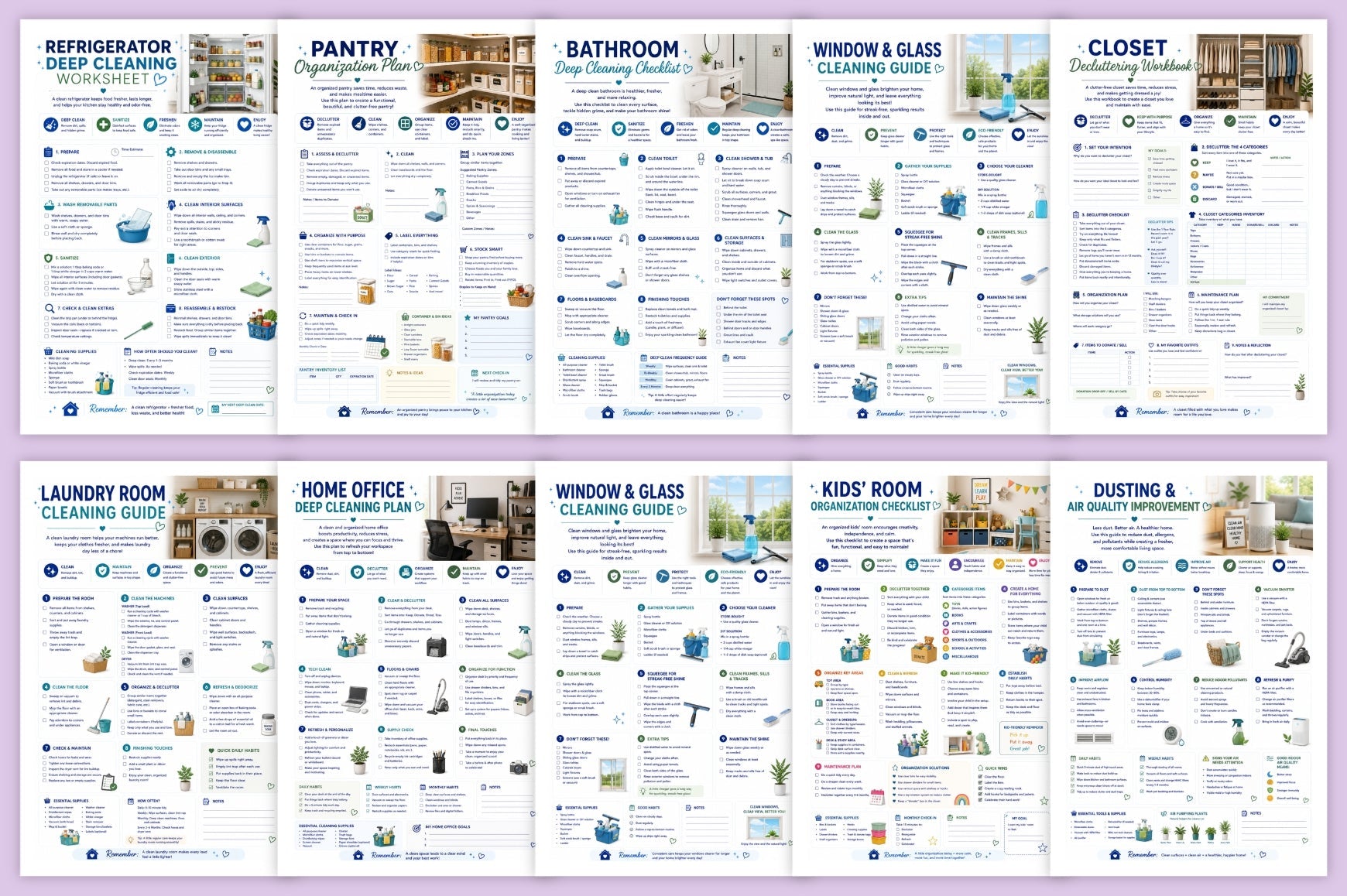 The Ultimate Home Deep Cleaning Workbook