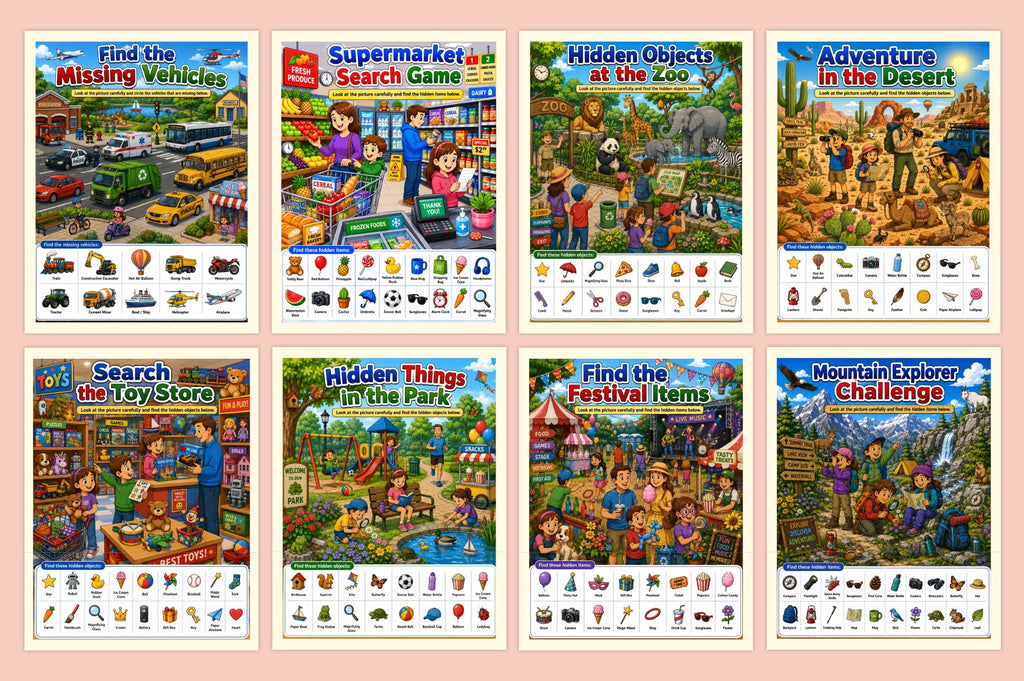 Hidden Objects Activity Journal