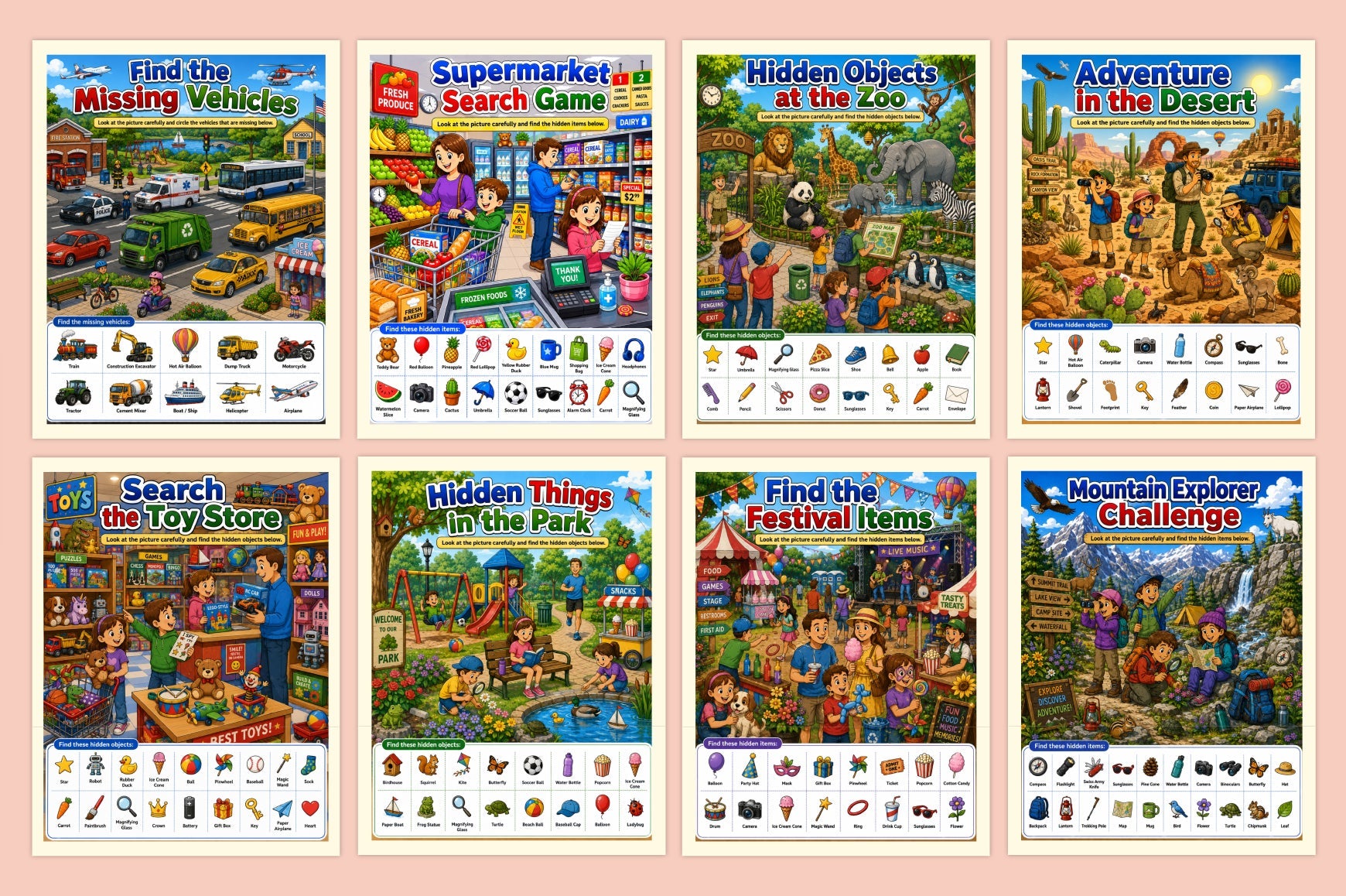 Hidden Objects Activity Journal