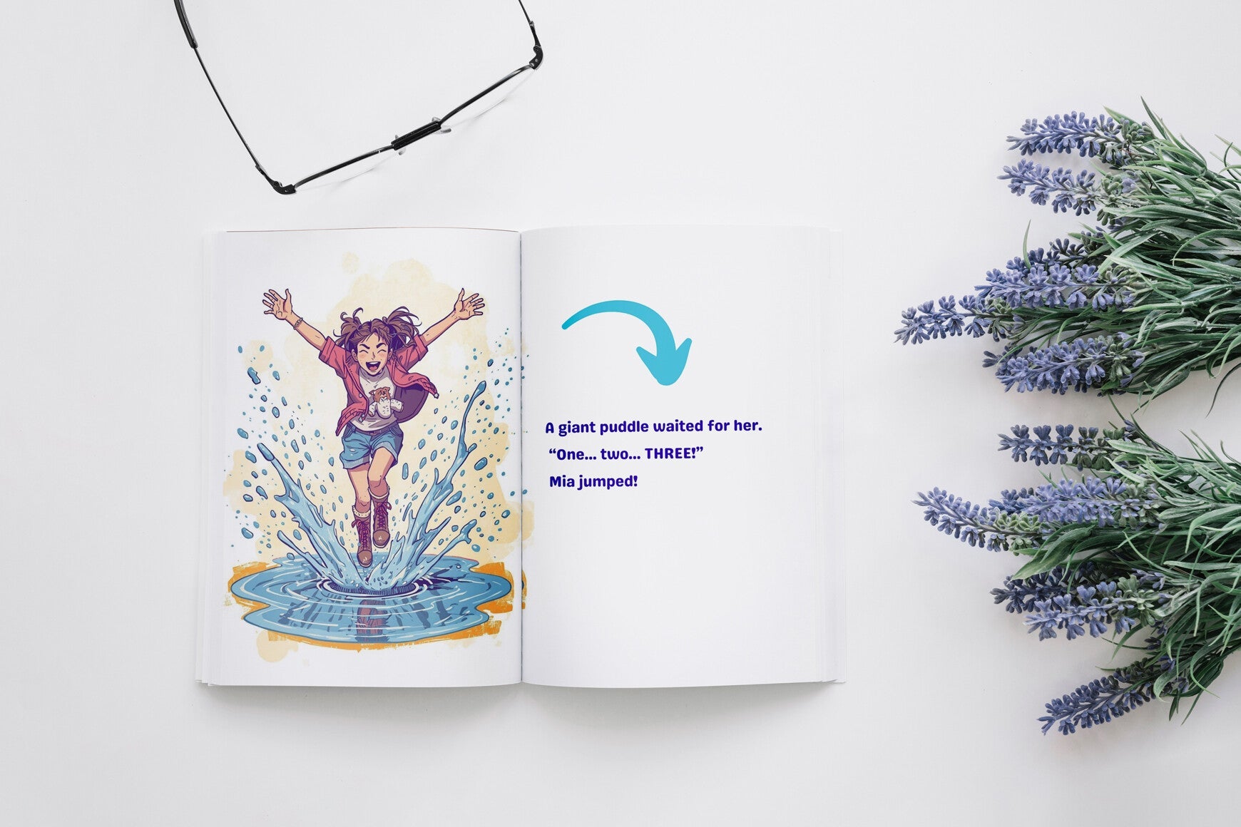 Mia's Sparkling Puddle Jumps Book