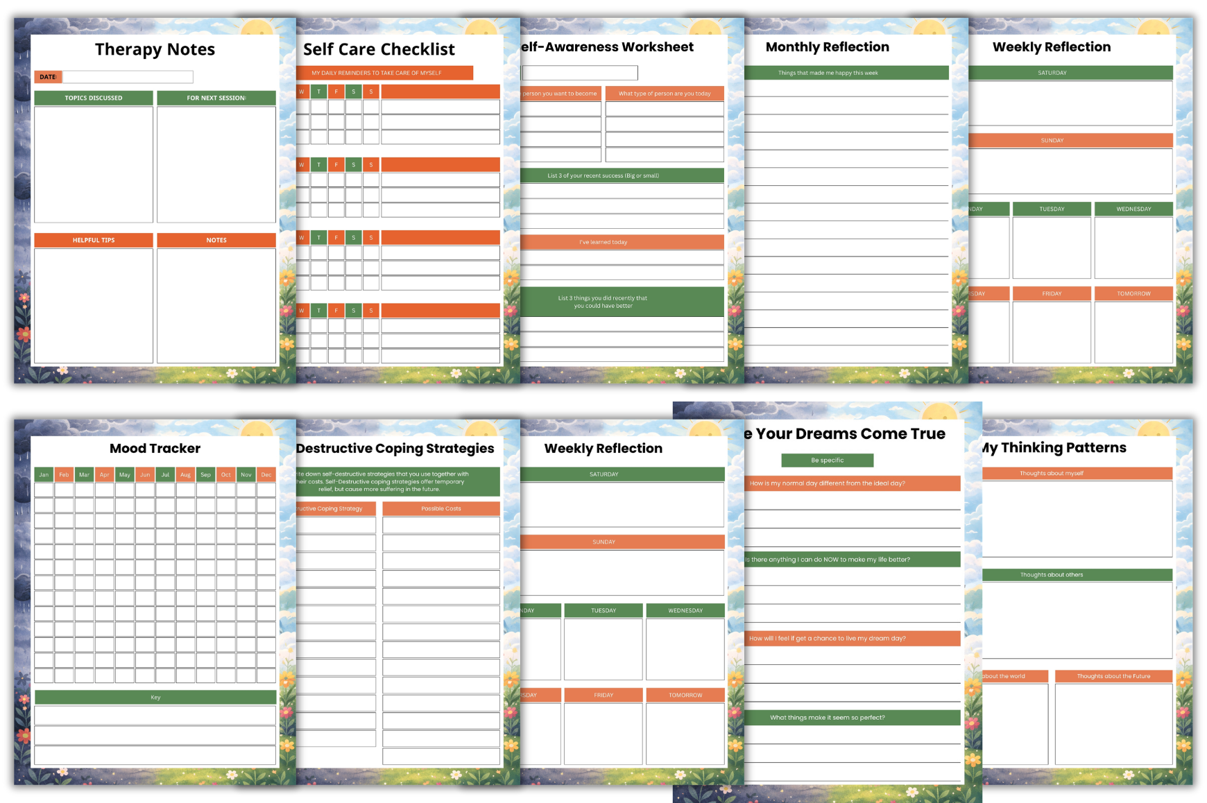 Anxiety and Depression Workbooks