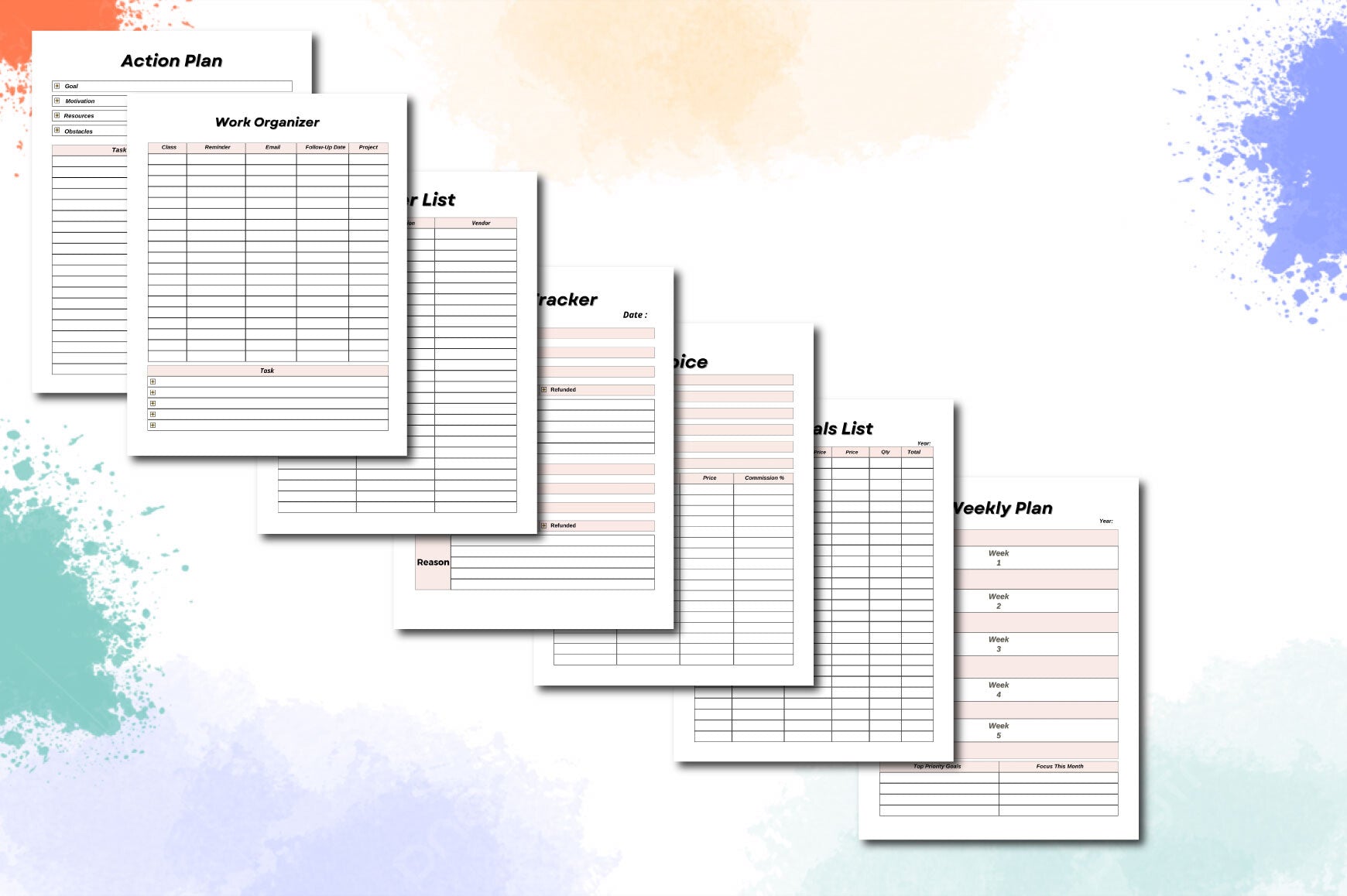 Side Hustle Planner