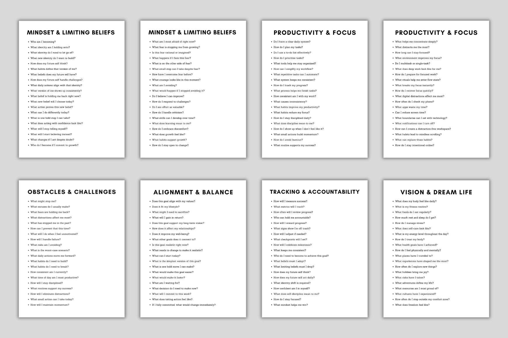 Goal Setting Prompts
