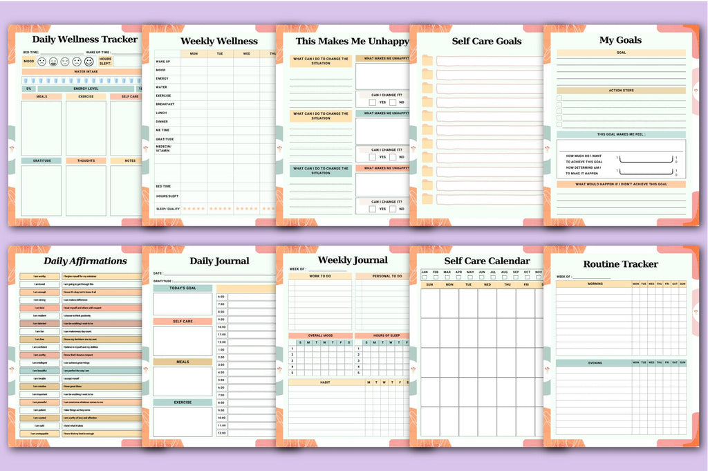 Self Care Planner