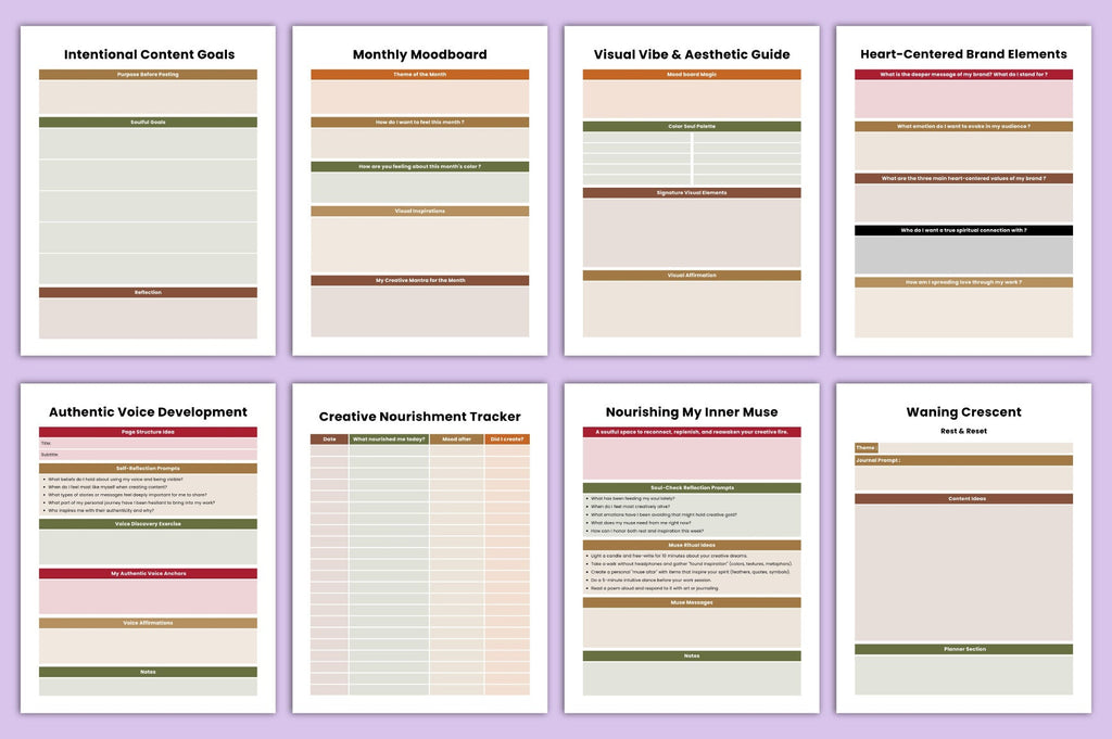 Soulful Content Creator Planner