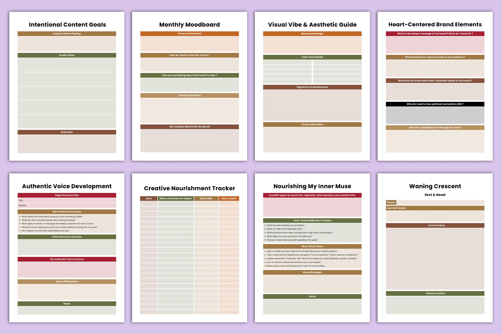 Soulful Content Creator Planner