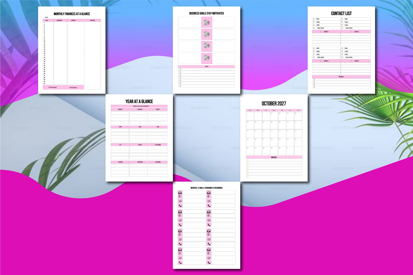 Working From Home Planner