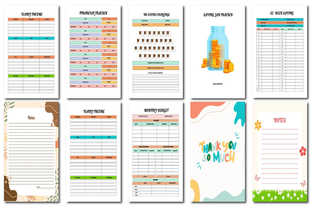 Rainbow Budget Planner