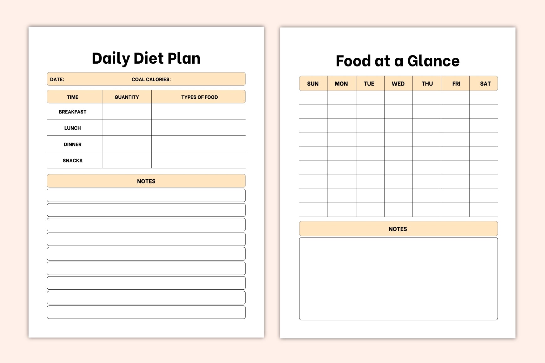 My Food Intake Planner