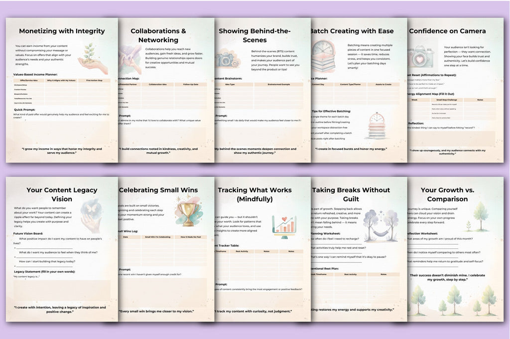 Content Creator Success Guide Planner