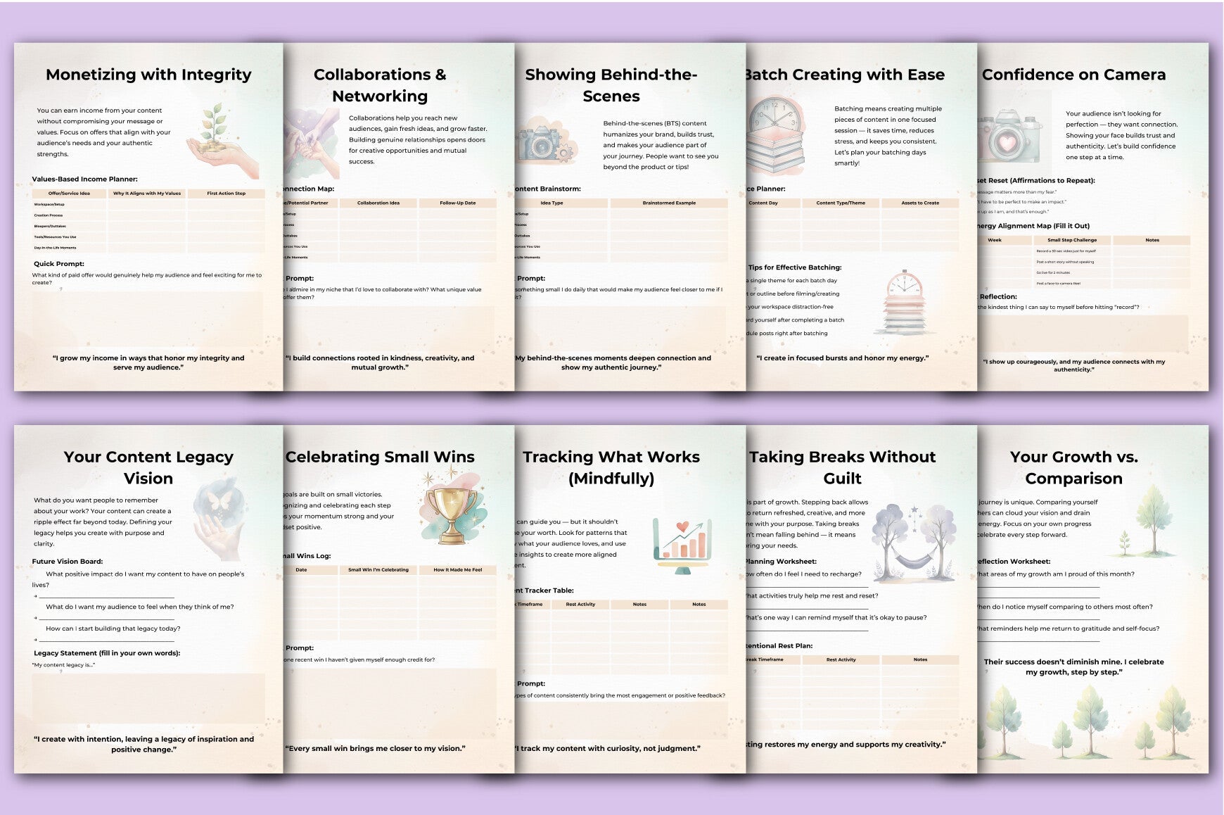 Content Creator Success Guide Planner