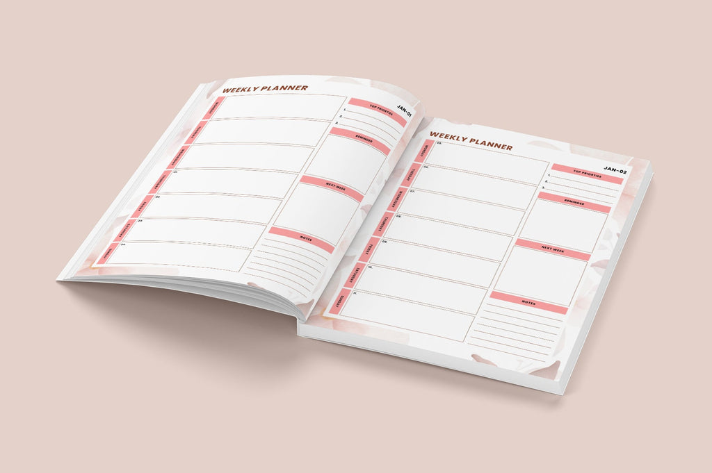 Weekly Agenda Dated Planner